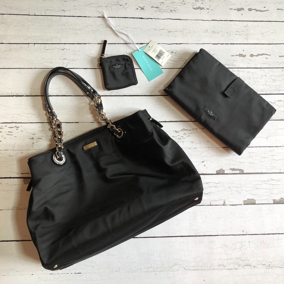 kate spade baby bag black